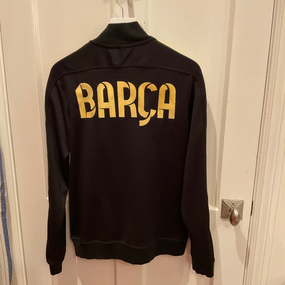 Barça Jacket men’s , black Nike, M soccer Barcelona
